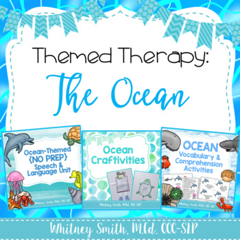 Preview of Themed Therapy Bundle: The Ocean