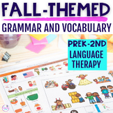 Themed Therapy: Fall Themed Vocabulary & Grammar Activities