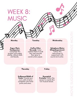 Preview of Themed Week Lesson Plan: Music
