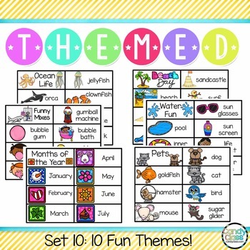 1st Grade and Kindergarten Writing Center Activities: A Thematic