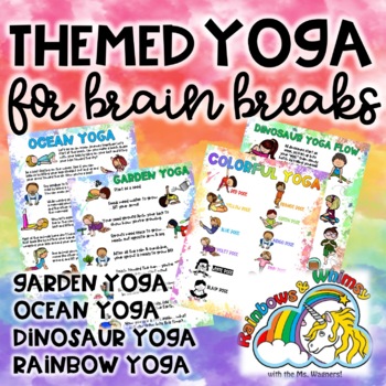 Preview of Themed Yoga for Brain Breaks