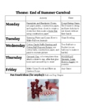 Themed week lesson plans: Carnival