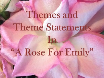 Preview of Themes In "A Rose For Emily"