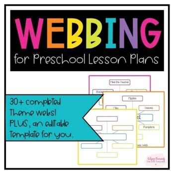 Preview of Preschool Themes Web