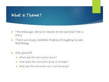 Themes in Greek Mythology by Cameron Abrams | TPT