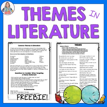 Preview of Themes in Literature Lists
