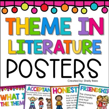 Preview of Themes in Literature Posters | Theme Posters