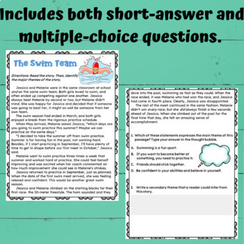 Themes in Literature Worksheets for Distance Learning by Deb Hanson