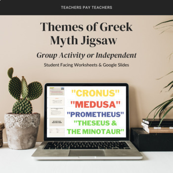 Preview of Themes of Greek Myth Jigsaw - Group Activity or Independent