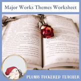 Themes of Major Fiction Works Spreadsheet