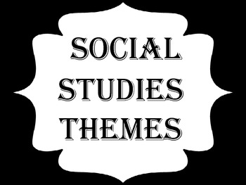 Preview of Themes of Social Studies posters FREE