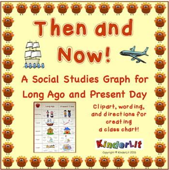 Preview of A Then and Now Thanksgiving Social Studies Graph FREEBIE