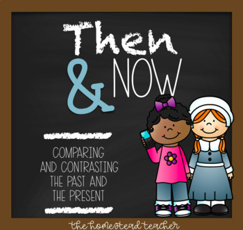 Preview of Thanksgiving Then and Now {Compare and Contrast Long Ago and Today}