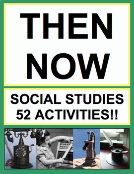 Preview of Then and Now History Social Studies | Printable & Digital