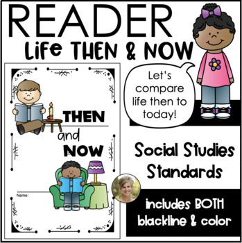 Preview of Then and Now & Life Long Ago Reader & Picture Cards with Anchor Chart First