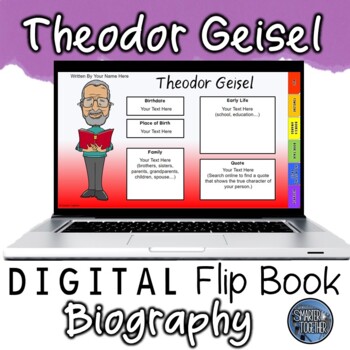 Preview of Theodor Geisel Digital Author Study Template