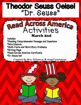 Preview of Theodor Geisel-Dr. Seuss-Read Across America Activities Aligned with the CCCS