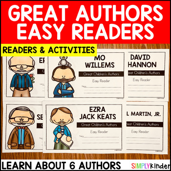 Preview of Read Across America Week Activities, Authors Easy Readers & Comprehension Packet