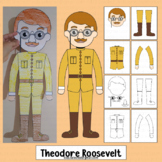 Theodore Roosevelt Craft Presidents Day Activities Colorin