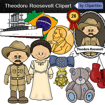 Preview of Theodore Roosevelt Clip Art