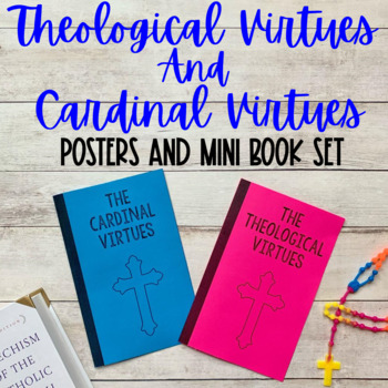 Preview of Theological And Cardinal Virtues Posters and Mini Book Set