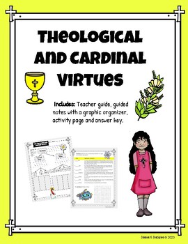 Preview of Theological and Cardinal / Moral Virtues Guided Notes and Activity Pages