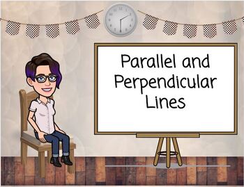 Preview of Theorems on Parallel & Perpendicular Lines w/ Proofs--Interactive Google Slides