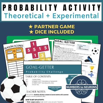 Preview of Theoretical and Experimental Probability Activities for Math 7 with Worksheet