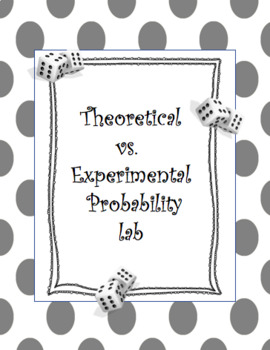 Preview of Theoretical probability versus Experimental probability Lab