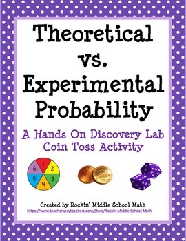 Preview of Theoretical vs Experimental Probability Lab (includes making predictions)