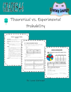 Preview of Theoretical vs. Experimental Probability Lesson Plan and Materials