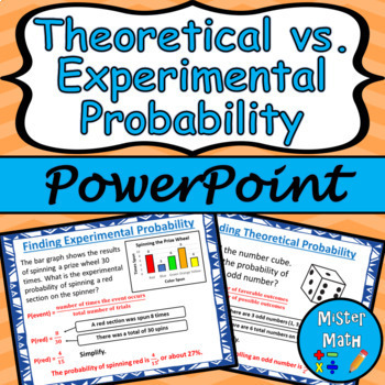 Preview of Theoretical vs. Experimental Probability PowerPoint Lesson