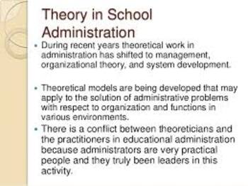 Preview of Theories of Educational Administration and Management