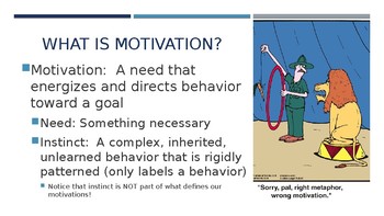 Theories of Motivation PowerPoint with funny/great visuals | TPT