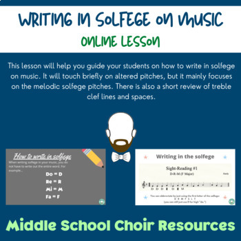 Preview of Theory #4. Writing in Solfege on Music - Lesson