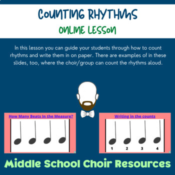 Preview of Theory # 6. Counting Rhythms Lesson
