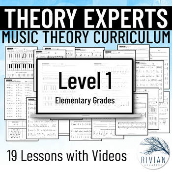 Preview of Theory Experts a Music Theory Curriculum Level 1 Print and Digital