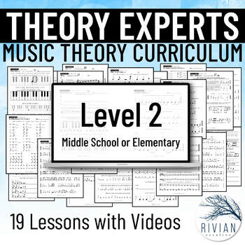 Preview of Theory Experts a Music Theory Curriculum Level 2 Print and Digital