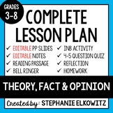 Theory, Fact & Opinion Lesson | Printable & Digital