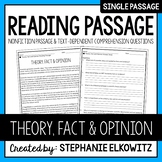 Theory, Fact and Opinion Reading Passage | Printable & Digital