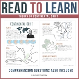 Theory of Continental Drift Reading Passages and Comprehen