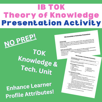 Preview of Theory of Knowledge Lesson | IB TOK "Knowledge & Technology" Unit Presentation
