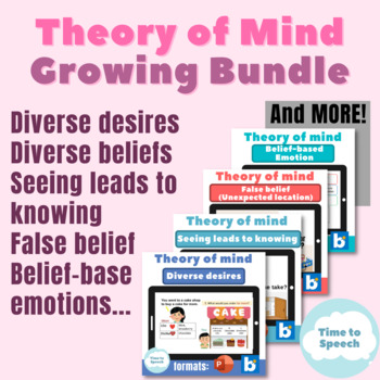 Preview of Theory of Mind GROWING Bundle [30% off]｜Speech Therapy｜Distance Learning