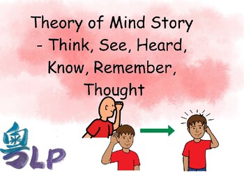 Preview of Theory of Mind | See it Know it | Worksheet & Story | Inference