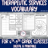 Therapeutic Services Vocabulary