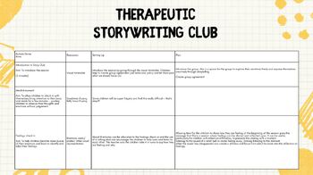 Preview of Therapeutic Storywriting Club - Session plans and resources