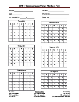 Preview of Attendance Sheet 2016-17