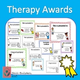 Therapy Awards and Certificates