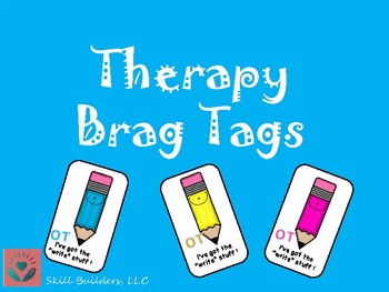 Preview of Therapy Brag Tags