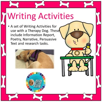 Preview of Therapy Dog Writing Activities